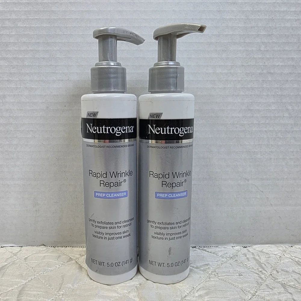 2 Pack - Neutrogena‎ Rapid Wrinkle Repair Prep Cleanser 5 Oz. Each